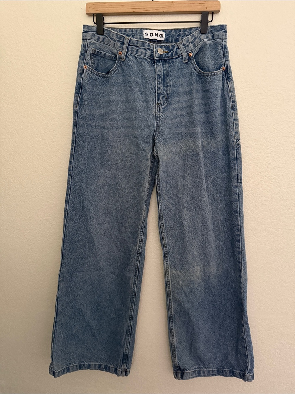 S.O.N.G. Light Blue Wide Leg Jeans